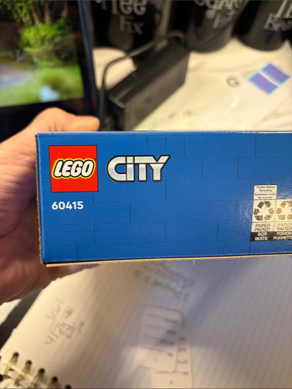 LEGO City Police Car and Lime Green Racer with Pink Wheels